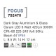 Svietidlo Nova Luce FOCUS WALL GREY nástenné, IP 54, 6 W Svietidlo Nova Luce FOCUS WALL GREY nástenné, IP 54, 6 W