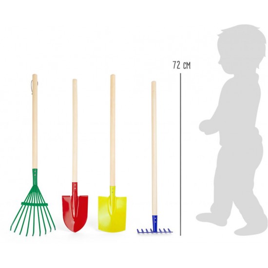 Záhradné náradie Small Foot detský set, farebné Záhradné náradie Small Foot detský set, farebné