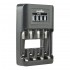 Nabíjačka Jupio USB 4-slots Ultra Fast Battery Charger LCD pre 1 až 4ks AA/ AAA baterií