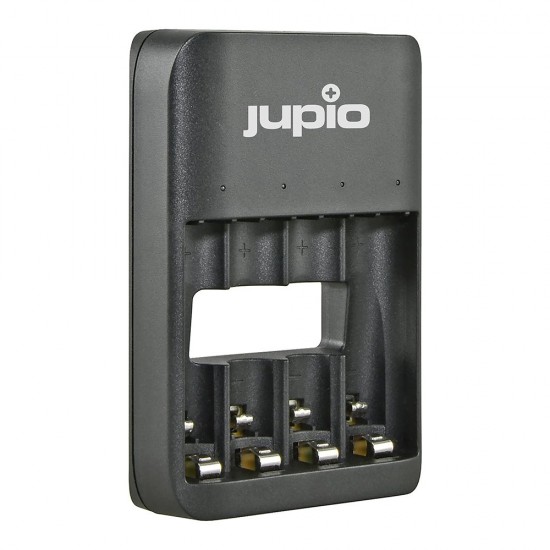 Nabíjačka Jupio USB 4-slots Battery Charger LED pre 1 až 4ks AA/ AAA batérií Nabíjačka Jupio USB 4-slots Battery Charger LED pre 1 až 4ks AA/ AAA batérií