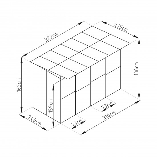 Koterec pre psa G21 KEN 886 - 322 x 275 cm, dvojmiestny, šedý Koterec pre psa G21 KEN 886 - 322 x 275 cm, dvojmiestny, šedý