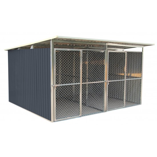 Koterec pre psa G21 KEN 886 - 322 x 275 cm, dvojmiestny, šedý
