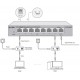 Switch TP-Link TL-RP108GE Easy Smart, 8x GLAN, 7x PoE-in reverzný, 1x PoE-out Switch TP-Link TL-RP108GE Easy Smart, 8x GLAN, 7x PoE-in reverzný, 1x PoE-out