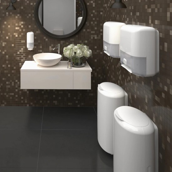 Zásobník Tork Elevation Twin-Box T6 na kompaktní toaletní papír, bílý