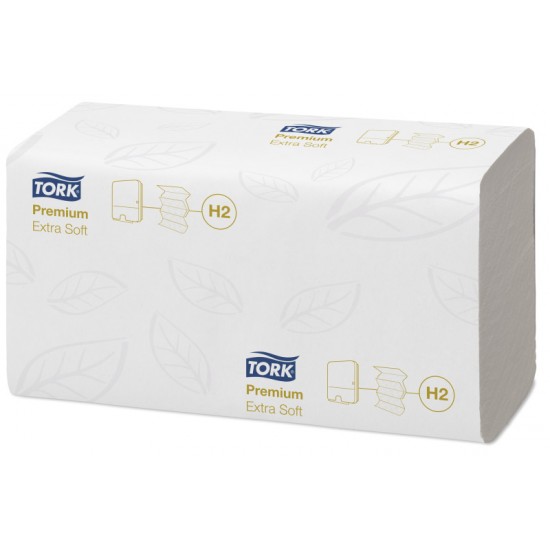 Uteráky Tork Premium Extra Soft Xpress H2 papírové skládané Multifold, bílé, 21x100ks Uteráky Tork Premium Extra Soft Xpress H2 papírové skládané Multifold, bílé, 21x100ks
