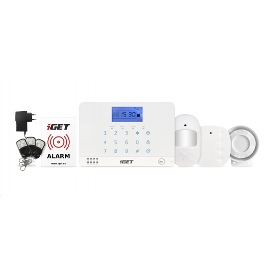 Alarm iGET SECURITY M3B Domový bezdrôtový GSM zabezpečovací systém, CZ lokalizácia, základný set Alarm iGET SECURITY M3B Domový bezdrôtový GSM zabezpečovací systém, CZ lokalizácia, základný set