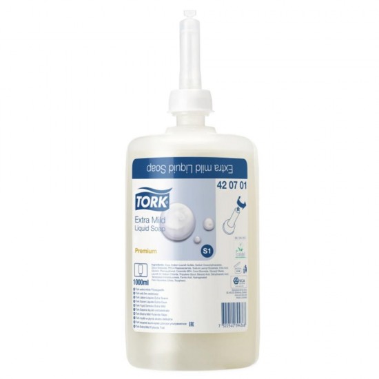 Tekuté mydlo Tork Premium extra jemné Mevon 77 1l, S1 Tekuté mydlo Tork Premium extra jemné Mevon 77 1l, S1