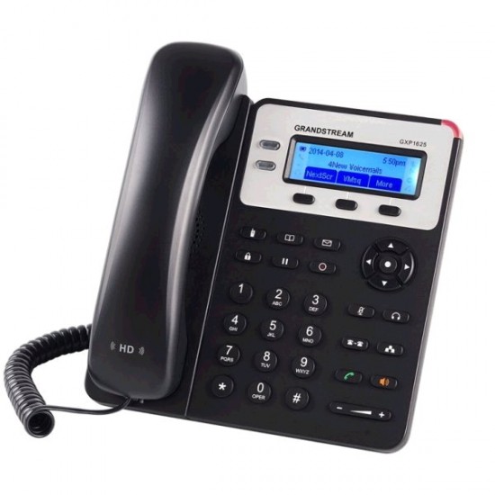 Telefón Grandstream GXP1625 VoIP telefon - 2x SIP účet, HD audio, 3 program.tlačítka, switch 2xLAN 10/100Mbps, PoE Telefón Grandstream GXP1625 VoIP telefon - 2x SIP účet, HD audio, 3 program.tlačítka, switch 2xLAN 10/100Mbps, PoE