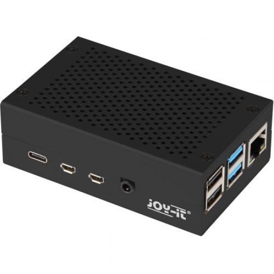 Kryt Raspberry case Alu pro Raspberry Pi 4 B, černá (Joy-it) Kryt Raspberry case Alu pro Raspberry Pi 4 B, černá (Joy-it)
