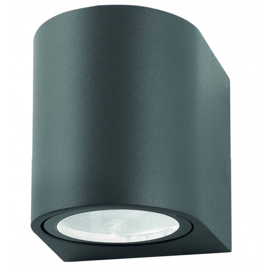 Svietidlo Nova Luce NERO R WALL GREY nástenné, IP 54, GU10