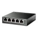 Switch TP-Link TL-SG105PE Easy Smart, 5x GLAN, 4x PoE+, 30W Switch TP-Link TL-SG105PE Easy Smart, 5x GLAN, 4x PoE+, 30W
