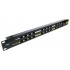 Patch panel POE UTP cat.5e 12p 1U Black, 19" rack
